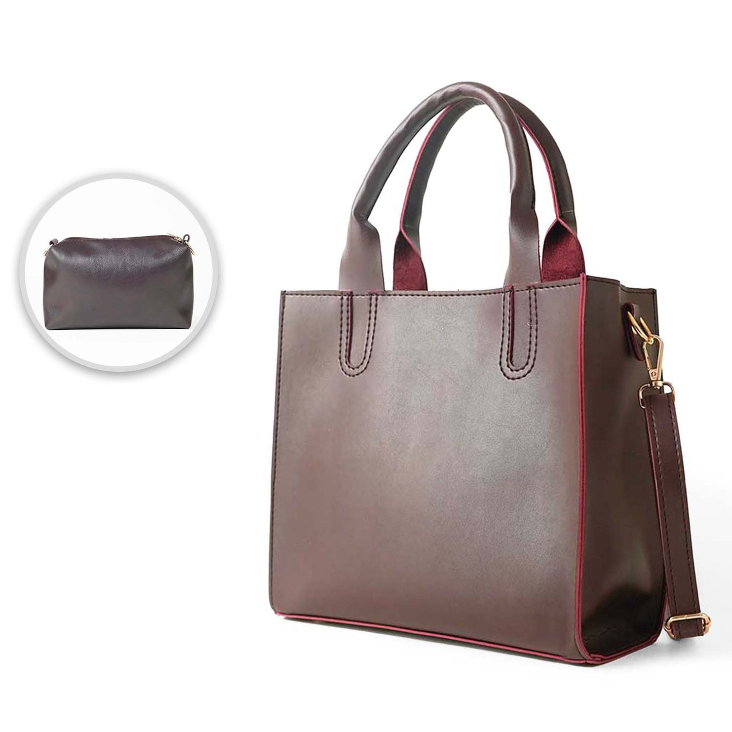 Service Bag Set of 2 Maroon