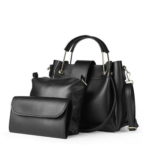 Set of 3 bags black