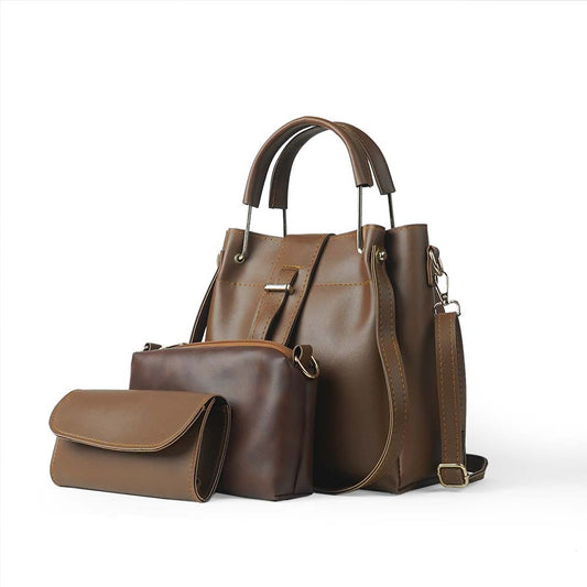 Set of 3 Bag Brown